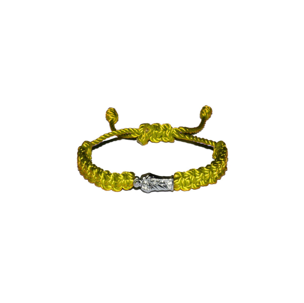 St. Jude Macrame Baby Bracelet (Yellow String)