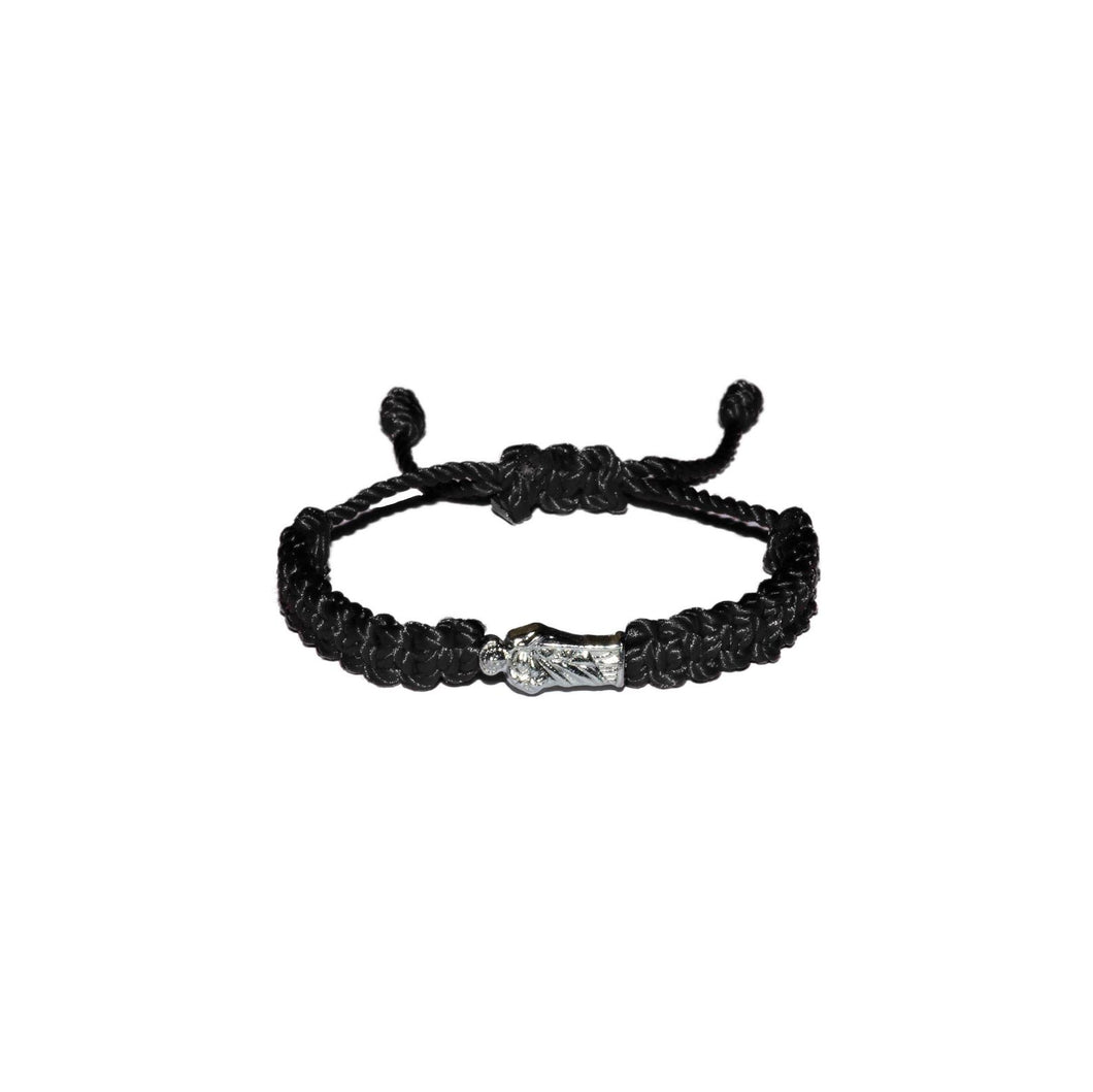 St. Jude Macrame Baby Bracelet (Black String)