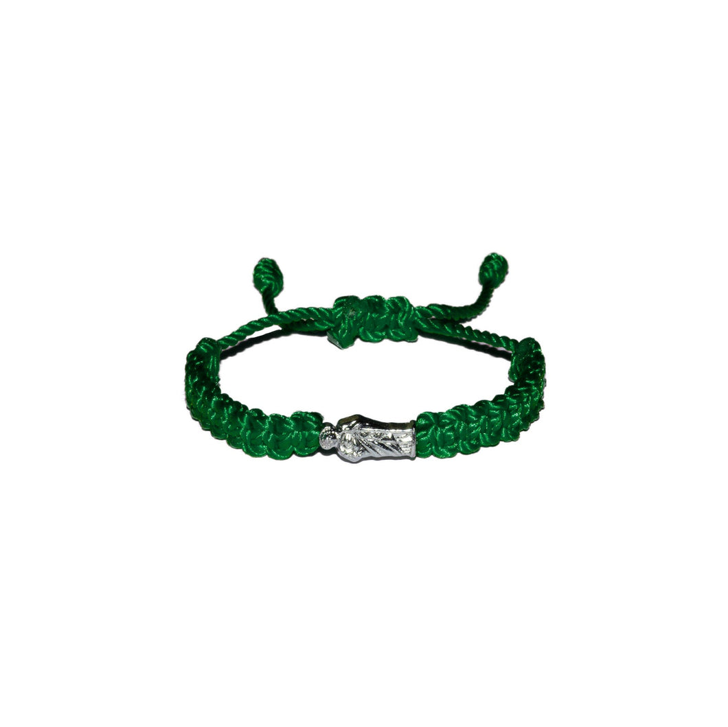 St. Jude Macrame Baby Bracelet (Green String)