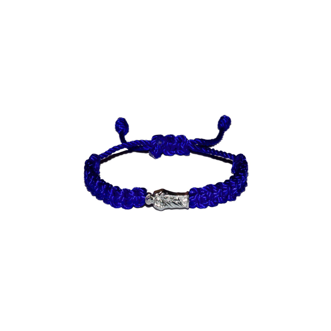 St. Jude Macrame Baby Bracelet (Blue String)