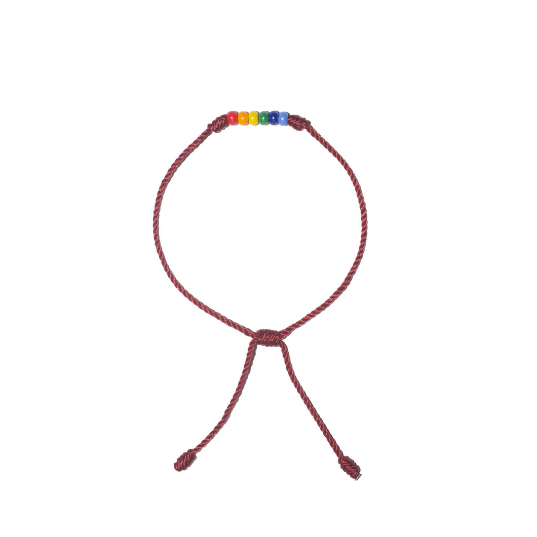 Pride Bracelet (Burgundy String)