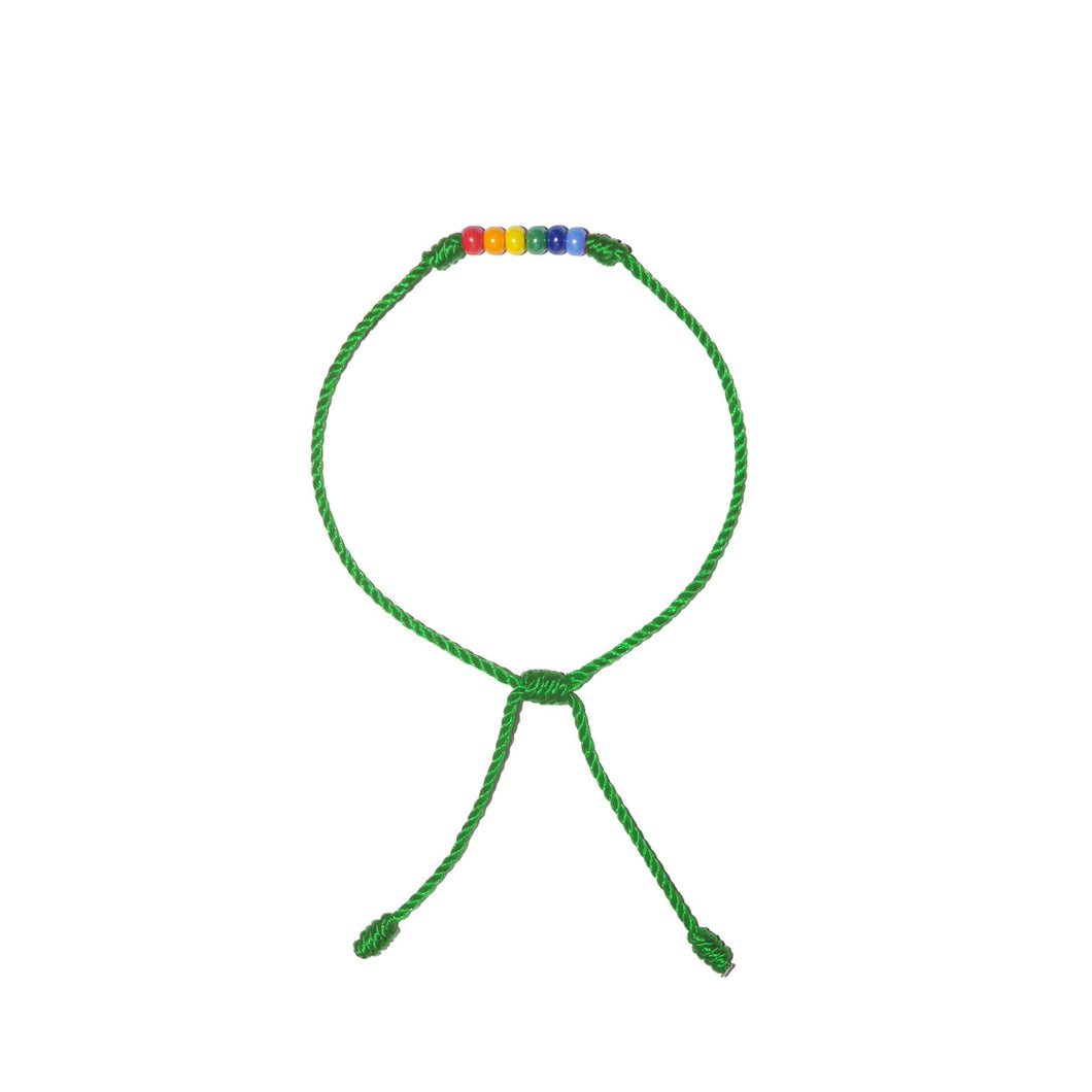 Pride Bracelet (Neon Green String)