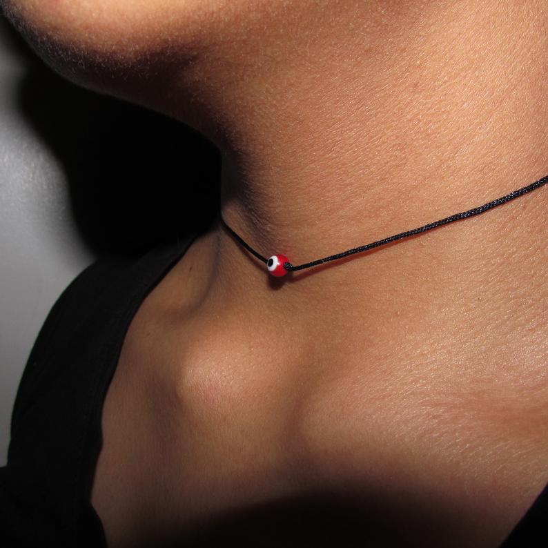 Red Evil Eye Choker