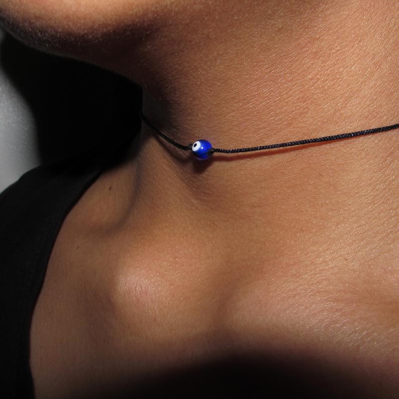 Blue Evil Eye Choker