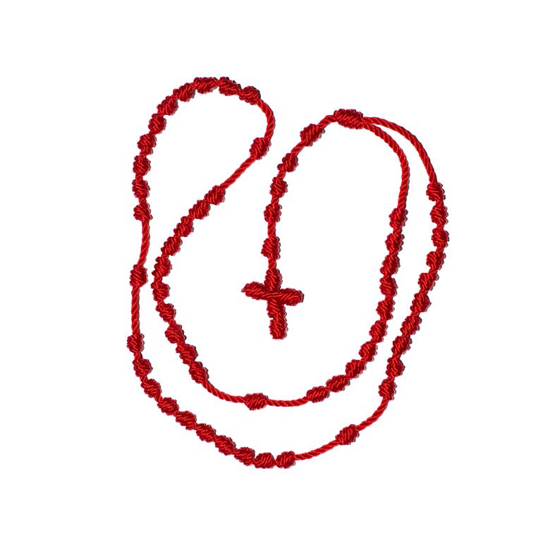 Rosary Necklace (Red String)