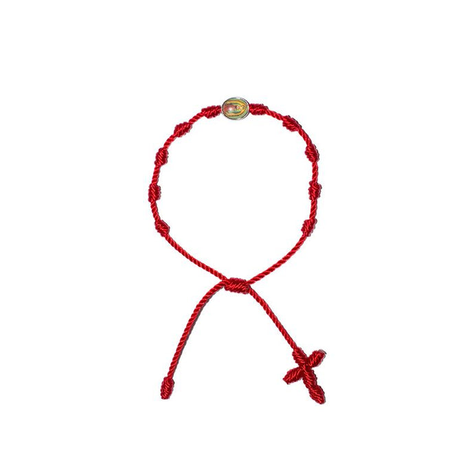 Our Lady of Guadalupe Rosary Bracelet (Red String)